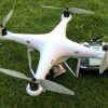 "Fat Phantom" case with landing gear, 1045 props, LED lampshade