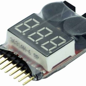 LiPo-Checker 1-8S in a shrink tube adjustable