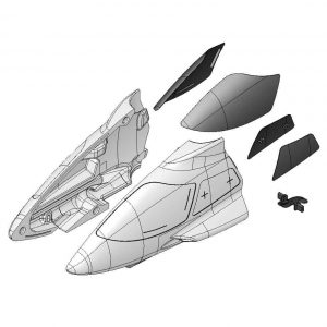 (MUL-223020) - Fuselage front + Glazing