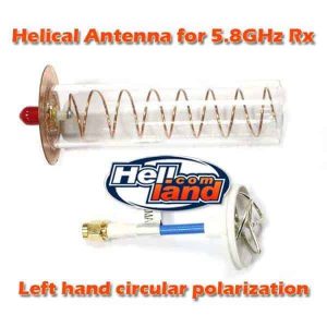 5.8GHz Helical Antenna (Left) for Receiver (RP-SMA)