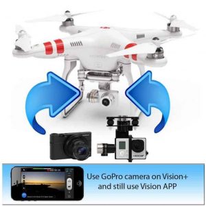 Quickrelease P2V+ (swap Vision+ for GoPro and still use the APP)
