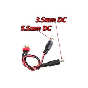 T-type to 5.5mm & 3.5 DC connector 20cm