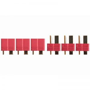 Gold connector YUKI MODEL compatible with Deans Ultra Plug 3 pairs