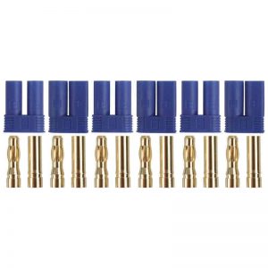 Gold connector YUKI MODEL compatible with E-flite EC5  3 pairs