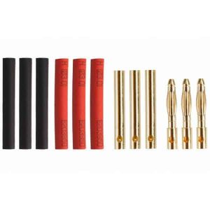 Gold connector 2,0mm (3 pairs)