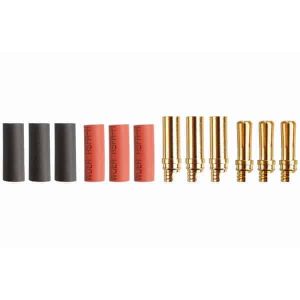 Gold connector 5,0mm (3 pairs)