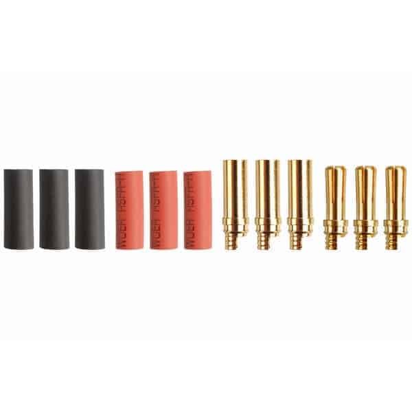 Gold connector 5,0mm (3 pairs)